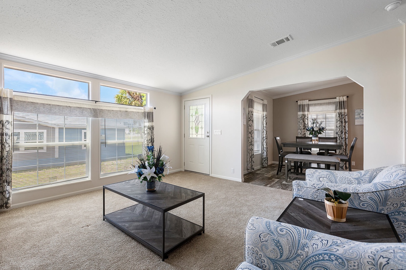 Inside The Megan model home at Majestic Homes Florida